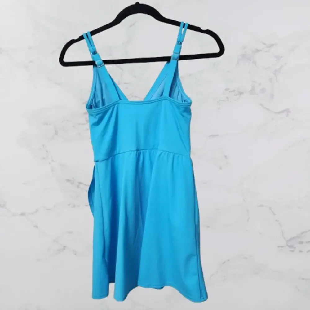 Lands' End tulip wrap one-piece swim dress Size XS (2-4)